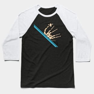 Sliding Giraffe Baseball T-Shirt